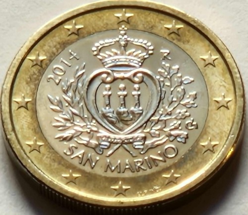 San marino moneta - da, euro