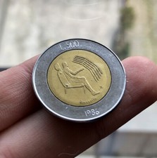Moneta rara, L.500, 1986