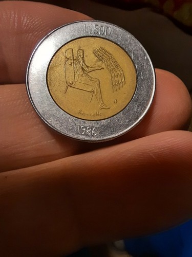 Moneta 500 lire - , 1986