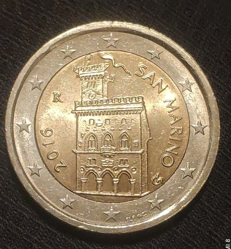 Moneta euro rara - 2, rara,san